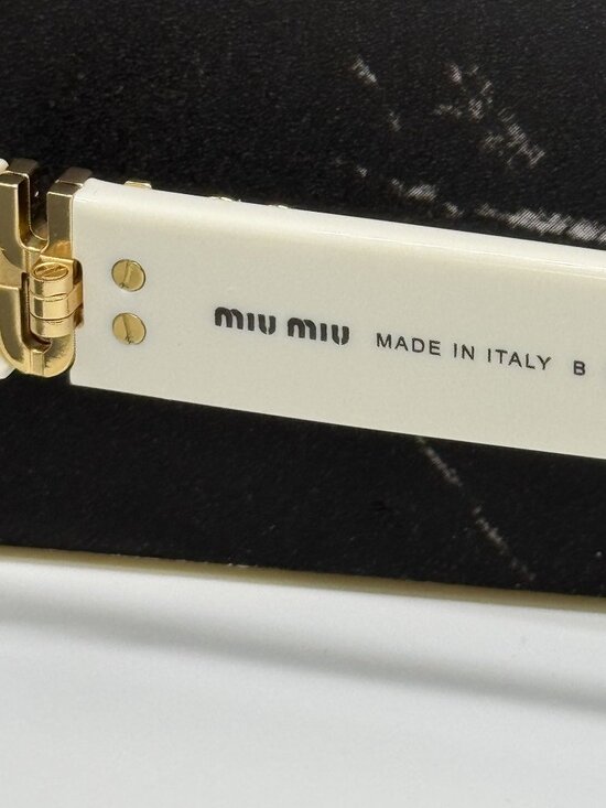 NEW MIU MIU MU07ZS 1425S0 SUNGLASSES WHITE WOMEN MU 07ZS 1425S0, SMU 07Z 1425S0 main image 4